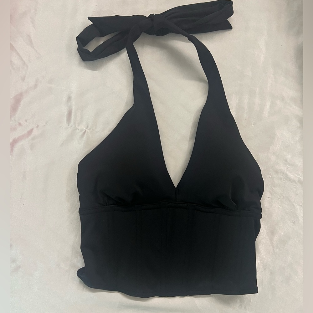 black halter top/ gilly hicks/ xs